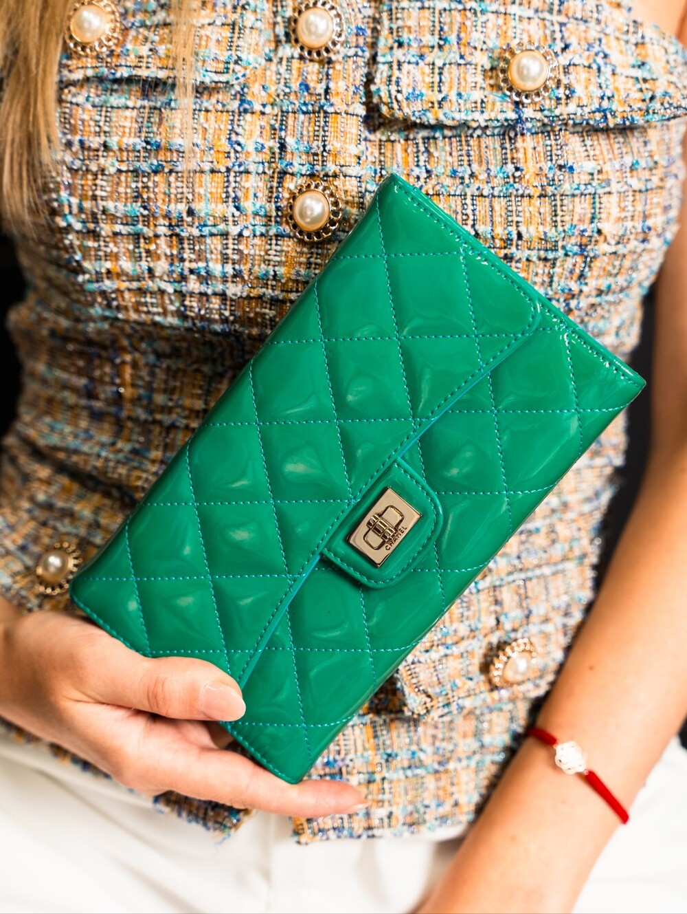 💚CHANEL 2.55 Reissue Patent Leather L Flap Wallet💚
